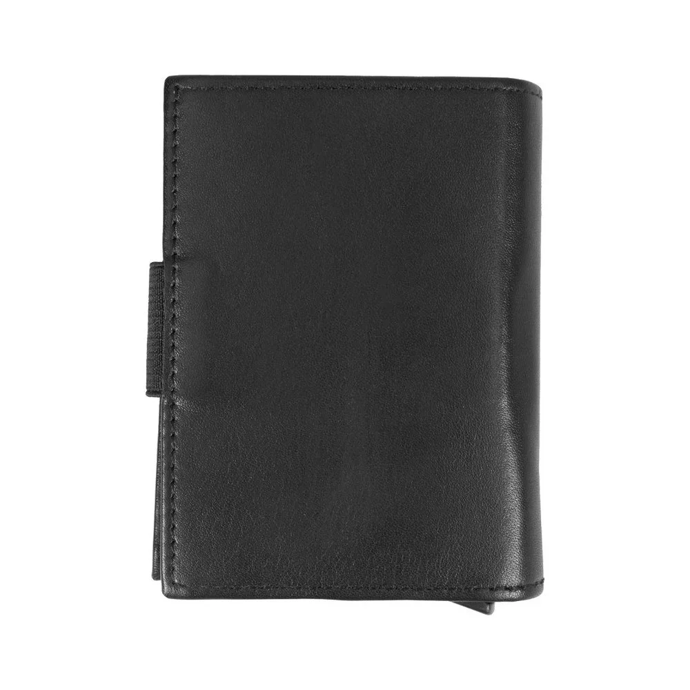 GENUINE LEATHER Automatic POP-UP Credit Card Holder with RFID Blocking
